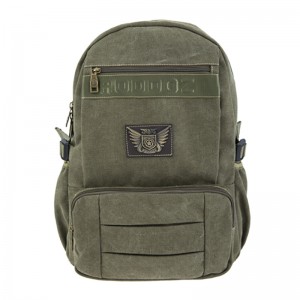 18SC-6805D Nový design Army Green Preppy Style Travel Backpack Multifunkční Student Canvas Bag Backpack